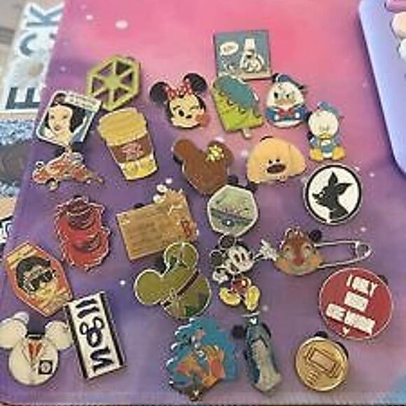 Disney Other - Disney Pin Trading Starter Lot – 25 Pins, No Duplicates!